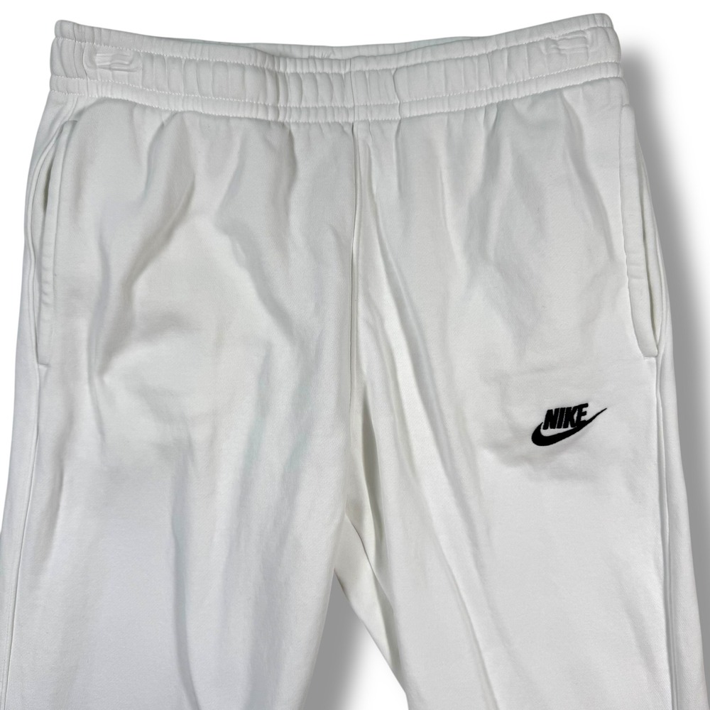 Nike Sportswear Club Fleece Joggers Mens Small White Sweatpants‎ BV2671-100